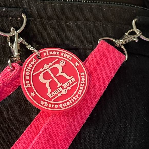Robin Ruth Pink/Black Crossbody. -Gently used - Picture 8 of 9